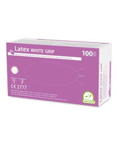 Latex White Grip Untersuchungshandschuhe, unsteril, Größe L